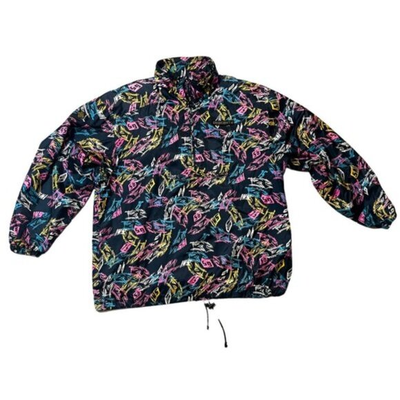 Rare Descente Half Zip Windbreaker Men's Large Made in Japan Y2K Pullover Jacket - Picture 1 of 9